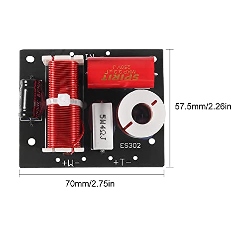 Aceirmc 400W Speaker Frequency Divider 2 Way 2 Unit Hi-Fi Soundshelf Crossover Filters Woofer And Tweeter (2Pcs) #TOP4