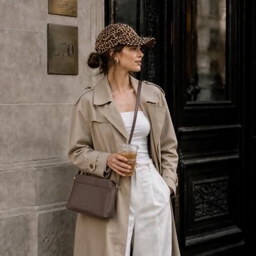 Image of befen Anti-theft Crossbody Bag for Women Genuine Leather, Small Cross Body Shoulder Handbags with RFID Card Slots