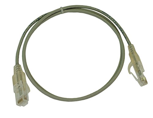 Cable Ethernet Patch Cat6 Slim RJ45 3ft Gris