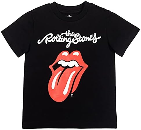 Rolling Stones The Rock Band Tongue Logo Big Boys T-Shirt Black 10-12