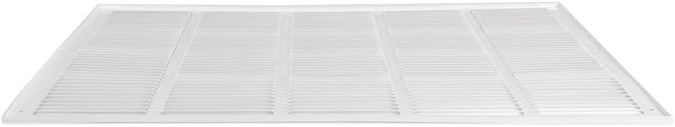 EZ-FLO 30 x 20 Inch (Duct Opening) Return Air Vent Cover for Wall or Ceiling, Solid Steel Return Air Grille, HVAC Vent Cover, White, 61652
