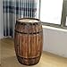 Wood Whiskey Barrel Tables, Barrels Side Table with Door, Bar Decorative Wine Cabinet with Shelf for Home, Wine Cellars and Bar(19.68 * 14.96in)