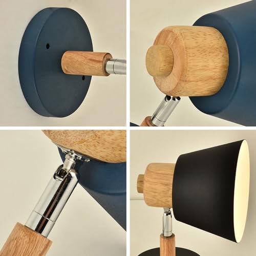 Lámpara de pared E27 de diseño creativo con decoración moderna para dormitorios modernos 4