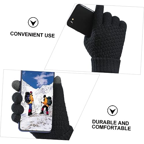 Guantes pantalla tactil invierno SOIMISS gruesos para no pasar frio al usar el smartphone afuera 4