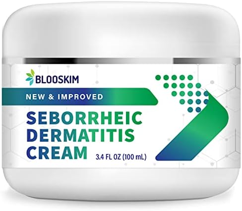 Blooskim Seborrheic Dermatitis Cream, Fast-Acting Treatment for Face, Scalp, Folliculitis and Dandruff, Psoriasis Scalp Cream Effective Relief for Dry Itchy - 3.4 oz