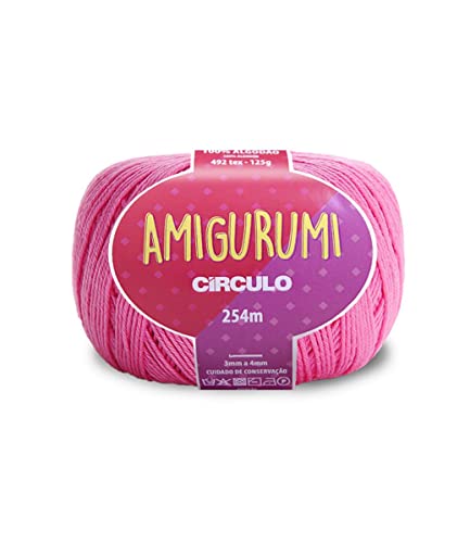 Circulo Amigurumi - Hilo de algodón 100% virgen, 125 g, 254 metros, Pitaya