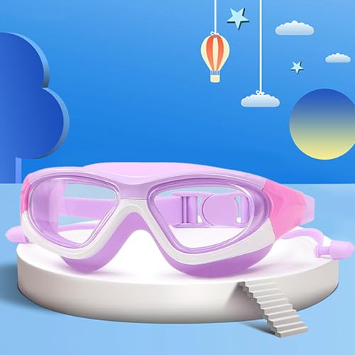 Lunettes de natation pour enfants étanches en silicone avec large vue - 2