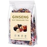 Ginseng Six Treasures Kidney Tea - Traditional Chinese Herbal Tea with Ingredients, Six Precious Herbs Formula (25 Tea Bags)