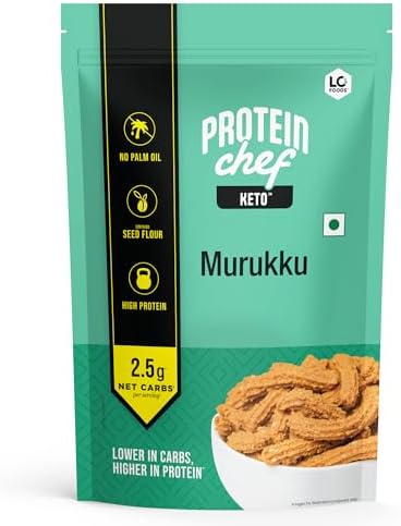 Lo! Low Carb Delights Lo! Foods - Keto Murukku, 2.6G Net Carb, Keto Snacks Tested For Keto Diet, Low Carb Snacks, Diet Snacks 200G (Pack Of 1)