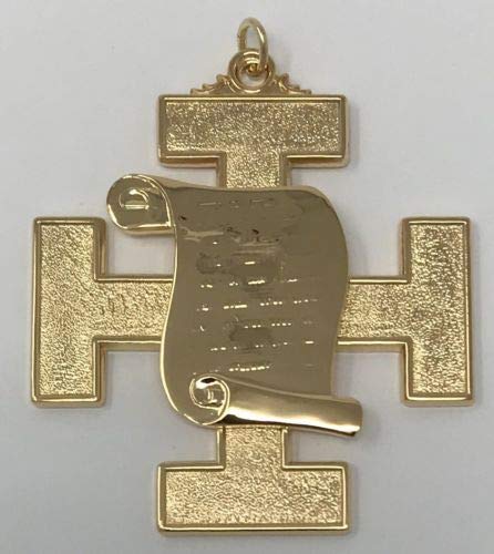 Scottish Rite 32nd Degree Orator Jewel in Gold Tone