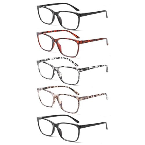 Image of SIGVAN Ladies Reading Glasses Blue Light Blocking Spring Hinge Fashion Pattern Print Eyeglasses for Women