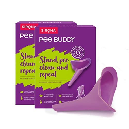 PEE BUDDY Wiederverwendbare Tragbares Gerät für Urinieren Female Frauen - 2 Einheit - ideal für die Reise, Outdoor-Aktivitäten wie Camping, Wandern und Feste Cover