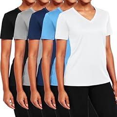 V Neck: 11# Balck+grey+navy+blue+white, 5 Pack