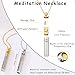528 hz Breathing Necklace with 528Hz Whistle & Essential Oil Diffuser - for Anxiety Relief & Meditation Practice(Gold)