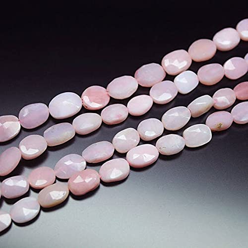 Perles opale rose naturelle facettée 8-10mm pour bijoux d'exception