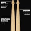 Meinl Stick & Brush Drumsticks, Standard Long 5B - American Hickory with Acorn Shape Wood Tip - MADE IN GERMANY (SB104) #3