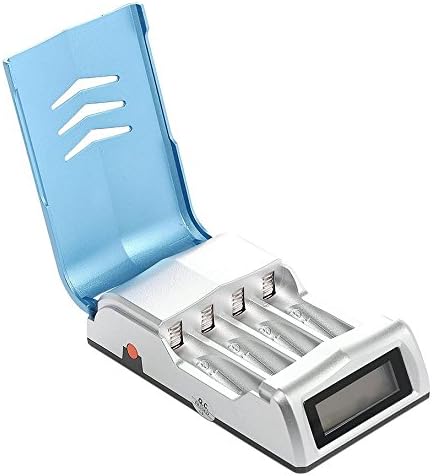 EBL 920D LCD Quick Charger with Discharge Function for AA AAA Ni-MH Ni-CD Rechargeable Batteries - Blue