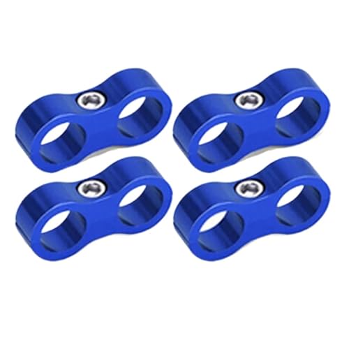 Pince ligne séparateur AN4 bleu aluminium support tuyau carburant huile eau