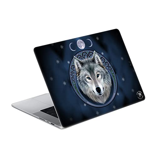 Autocollant MacBook Pro 16 A2485 Loup Lunaire pour sublimer votre bureau