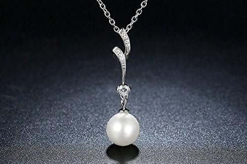 Collier perle argent 925 véritable pendentif bijoux luxe femmes