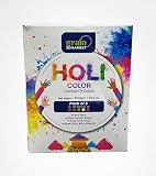 Grain Market Holi Color Powder (Pack of 5) - Herbal Gulal for Festival of Colors - Non-Toxic, Skin-Safe, Biodegradable & Eco-Friendly - 300g / 10.5 oz Total