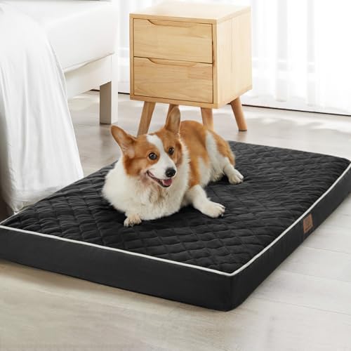 Image of WNPETHOME Orthopedic XL Dog Beds Large Sized Dog, Waterproof Extra Large Dogs Bed with Removable Washable Cover, Multi-Needle Quilting Dogs Crate Bed