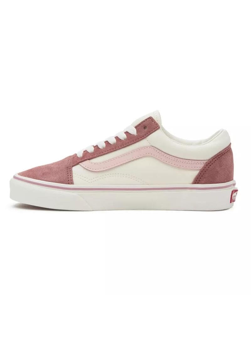 Vans Zapatilla Mujer Old Skool Blanca Rosa