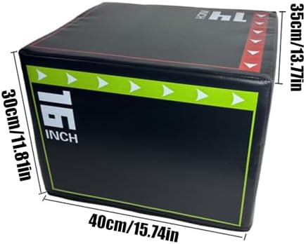 Plyometric Box - Step Up Box For Workout | 40x30x35cm Jump Training Boxes | Shockproof Plyo | Anti-Slip Fitness Exercise Step Up For Home Gym Training, Conditioning Strength Trainings — view 5