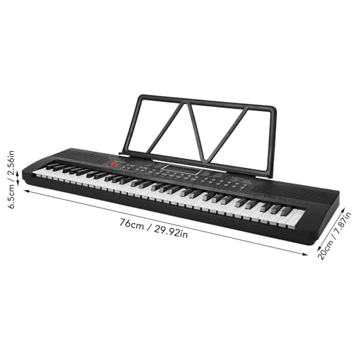 Clavier électrique Professionnel à 61 Touches, Piano Numérique en Plastique Portable avec Microphone, Câble Audio, Pupitre, Piano électrique pour Débutant - Les Beatles, Paul McCartney, John Lennon, RIngo Starr, George Harrison Clavier électrique Professionnel à 61 Touches, Piano Numérique en Plastique Portable avec Microphone, Câble Audio, Pupitre, Piano électrique pour Débutant – Image 3