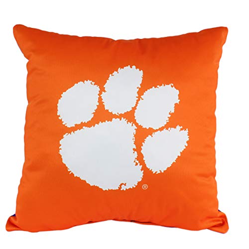 College Covers Everything Comfy Clemson Tigers 16" Decorative Pillow Reversible 2 Unique Sides