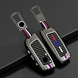TTCR-II Zinc Alloy Car Key Fob Cover Compatible with BMW 3 7 Series X1 X2 X5 X6 X7 i4 i5 i7 iX 2023 2024 2025, Keyless Smart Case X1 KeyCover Protector-Grey Carbon Fiberer - Image 6