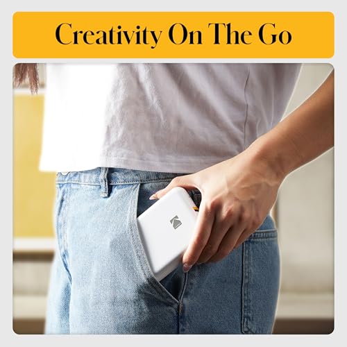 KODAK Step Printer Wireless Mobile Photo Printer with Zink Zero Ink Technology & Kodak App for iOS & Android (White) Gift Bundle - image 8