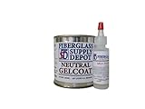 Fiberglass Supply Depot Neutral Gelcoat No Wax Half Pint with 15cc Hardener (MEKP)