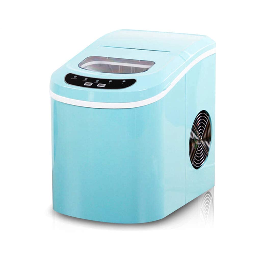 Portable Ice Maker Countertop-Ice Cube Maker Machine Make 33 Lbs(15kg) Ice in 24 Hrs 2.2 L Tank Suitable for Homes Bars and Cold Drinks Shops (Color : Blue) (Color : Blue) qujunji