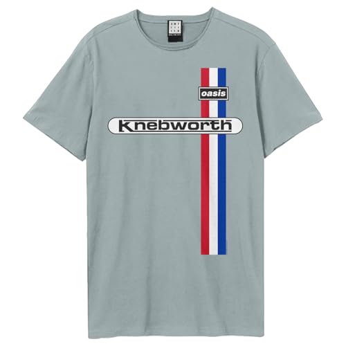 T-Shirt KNEBWORTH Amplified Bleu Coton Mode Rock Vêtement Adulte Taille S