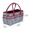 JJRING Craft and Art Tote - 600D Grey Nylon Fabric Art Sewing Organizer Bag with Pockets - for Craft, Scrapbooking, Medical, and Office Supplies Storage #3