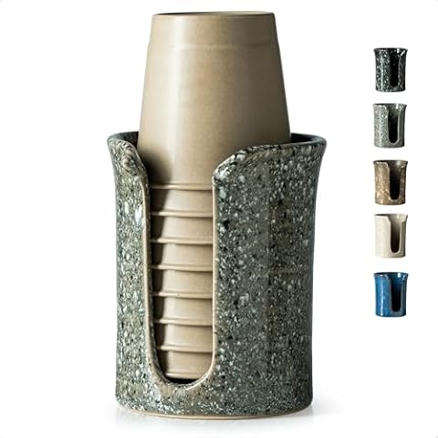 YHOJOY Ceramic Bathroom Cup Holder Cover