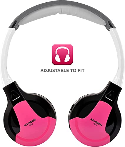 Xo Vision Ir630P Universal Ir Wireless Foldable Headphones - Pink Wireless Bluetooth-Enabled Lightweight Portable For Iphone, Car, Kids Wireless Headphones For Universal Car Entertainment System #TOP1