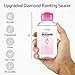 Diamond Painting Sealer, Topwey Diamond Painting Adhesive with Applicator Helps retain Your Diamond Sparkle, Also Applicable to Puzzles for Adults (125 ML 4.4 Fl Oz)