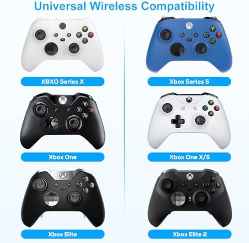 Controller Keyboard for Xbox Series X/ S/ Xbox One/ One S, Wireless Bluetooth Gaming Chatpad Keypad with USB Receiver, Built-in Speaker & 3.5mm Audio Jack for Xbox Series X/ S/ Xbox One/ S, White