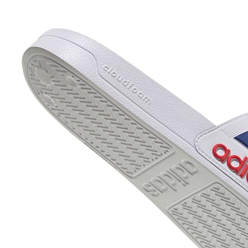 adidas Unisex Adilette Shower Slides, ftwr white/team royal blue/pure ruby, 42 EU – Ansicht 6