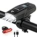 Volcano Eye Conjunto de Luz Bicicleta, LED Faro Delantero de 1000 Lúmenes con Sensor Inteligente y Luz Trasera Bici Ultra Brillante Impermeable IPX65 Recargable USB para Ciclismo