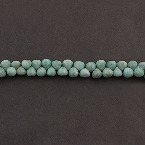 Perles amazonite naturelle facettées style bohème chic pour colliers et bracelets d'été