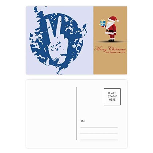Cartes postales motif victoire bleu de qualité supérieure pour écriture