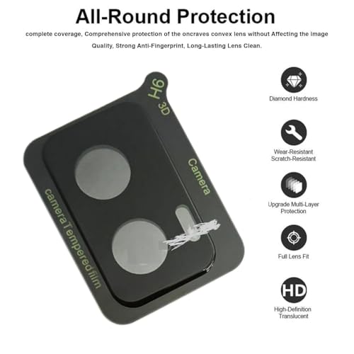 Image of DD SON Back Camera Lens Protector Tempered Glass For Moto Edge 50 Fusion /Motorola G85 5G | Case Friendly with Edge to Edge Coverage and Easy Installation Kit, Pack of 1