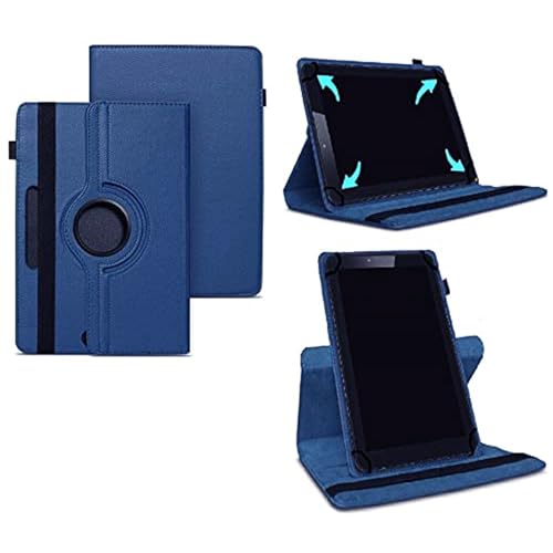 World biz Funda universal para tablet de 8 pulgadas, piel sintética, función atril, rotación de 360°, compatible con todos los dispositivos Samsung, Lenovo, Acer, Huawei, Sony, iPad, Toshiba y Android