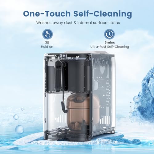 Image of Electactic Easy Clean Countertop Ice Makers, 18Lbs /Day Compact Size, Bullet Ice Maker with Pull-Out Ice Basket, 6Pcs Bullet ICES in 8 Mins, Self-Cleaning Low Noise Countertop Ice Maker(Pearl White)
