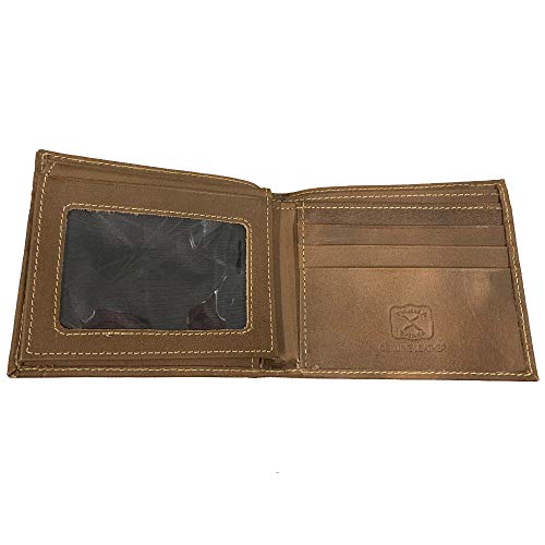Twisted X Brown Leather Wallet with Turquoise X (Bifold)2