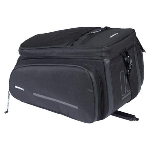 Basil Move Gepäckträgertasche MIK - 10-26L, Schwarz, Wasserabweisend,...