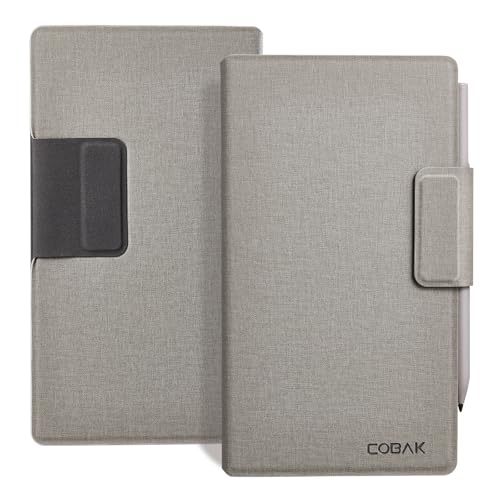 CoBak Magnetic Case for Remarkable Paper Pro Move 7.3 2025 Released- Smart Auto Sleep/Wake Folio Lightweight Protective Cover with Pen Holder Flap (Gray)